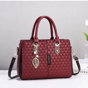 Hong Kong Cowhide Leather Handbag Mom Bag